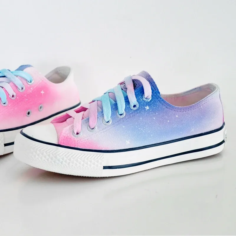 Galaxy Gradient Hand Painted Shoes AD11029