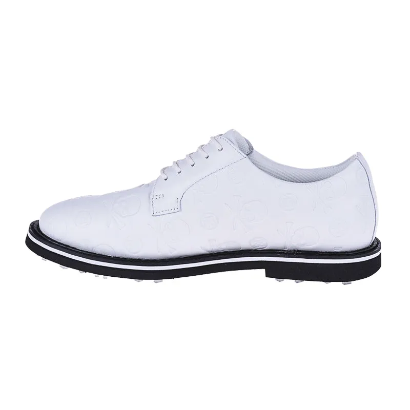 GFORE Embossed Gallivanter Men's Spikeless Shoes (Snow/Onyx)