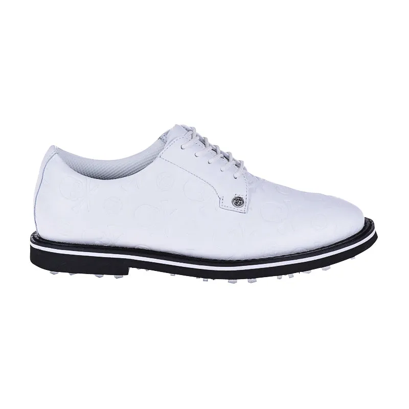 GFORE Embossed Gallivanter Men's Spikeless Shoes (Snow/Onyx)