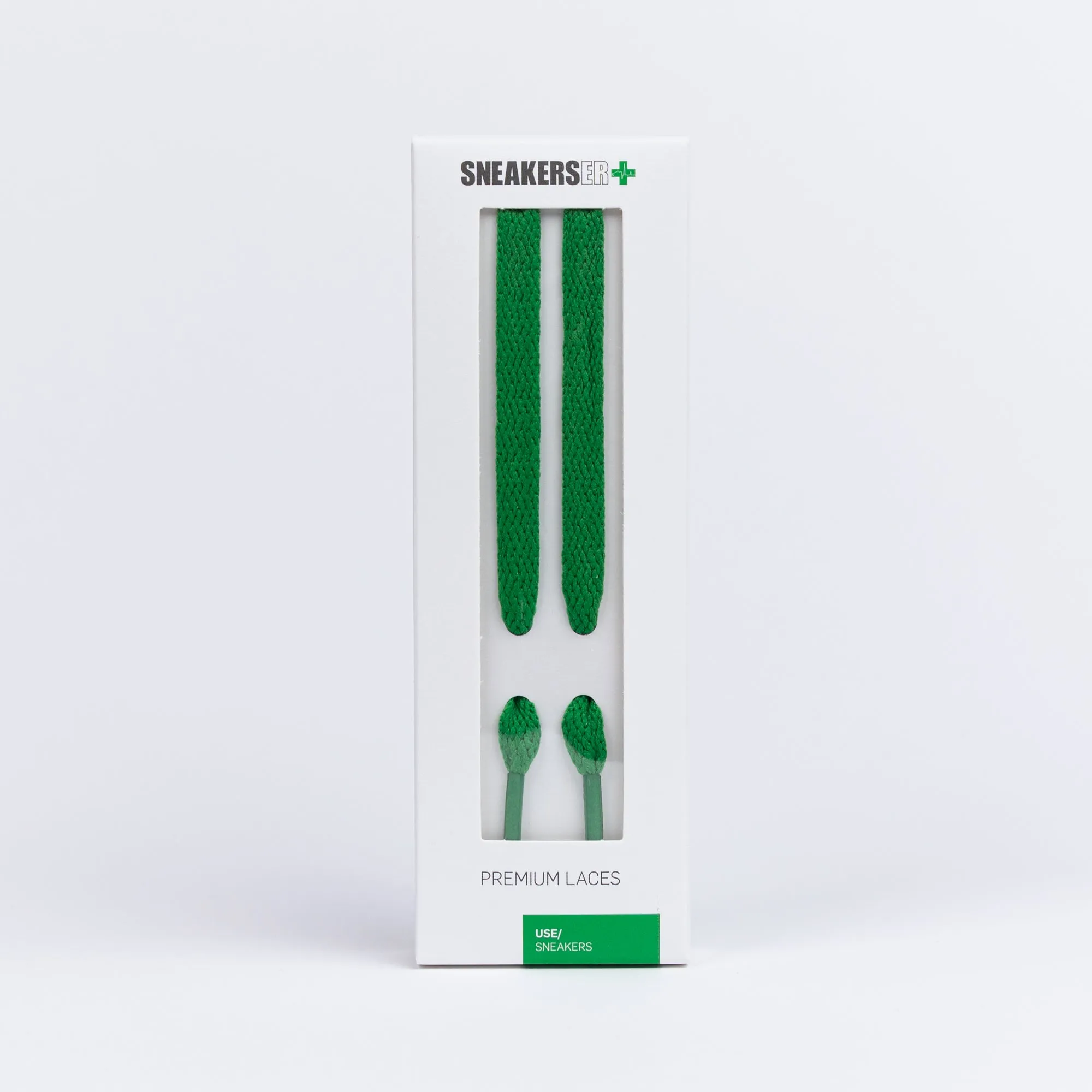 HIGH TOP FLAT SNEAKER LACES 180CM X 8mm GREEN