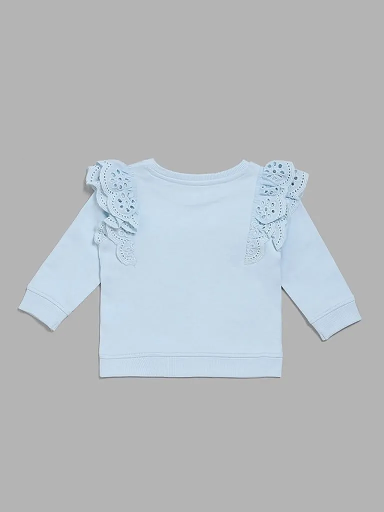 HOP Baby Blue Butterfly Top