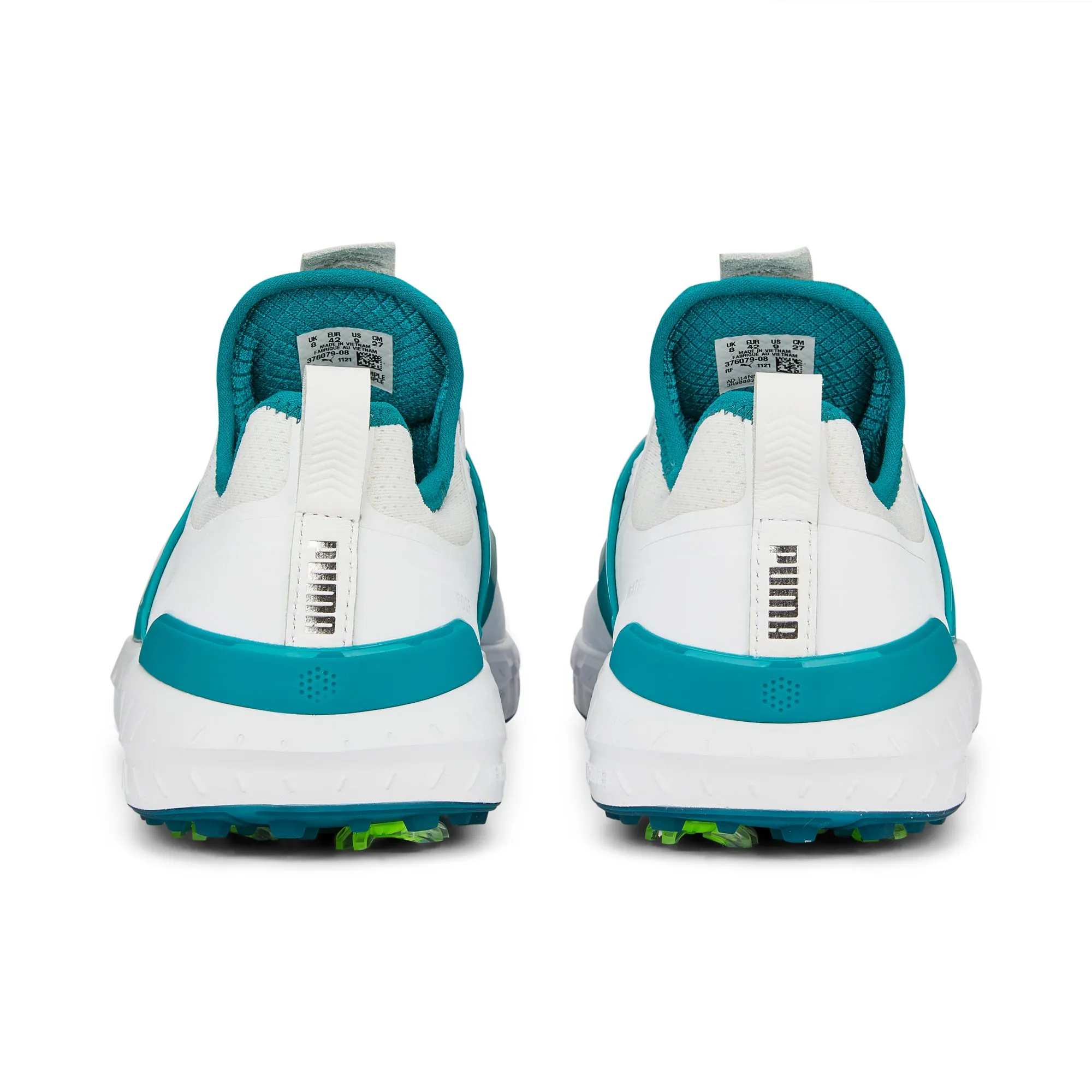 IGNITE ARTICULATE DISC Golf Shoes | Puma White / Puma Silver / Green Lagoon