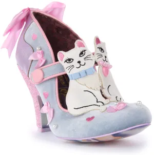 Irregular Choice Kitty Bow In Silver Multi For Women