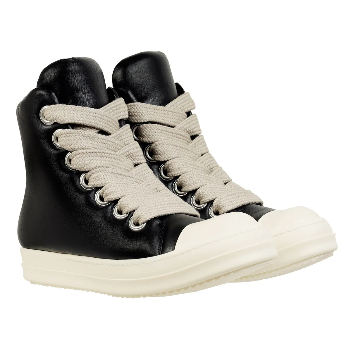 JUMBOLACED LACEUP<br>PADDED HIGH TOP SNEAKERS