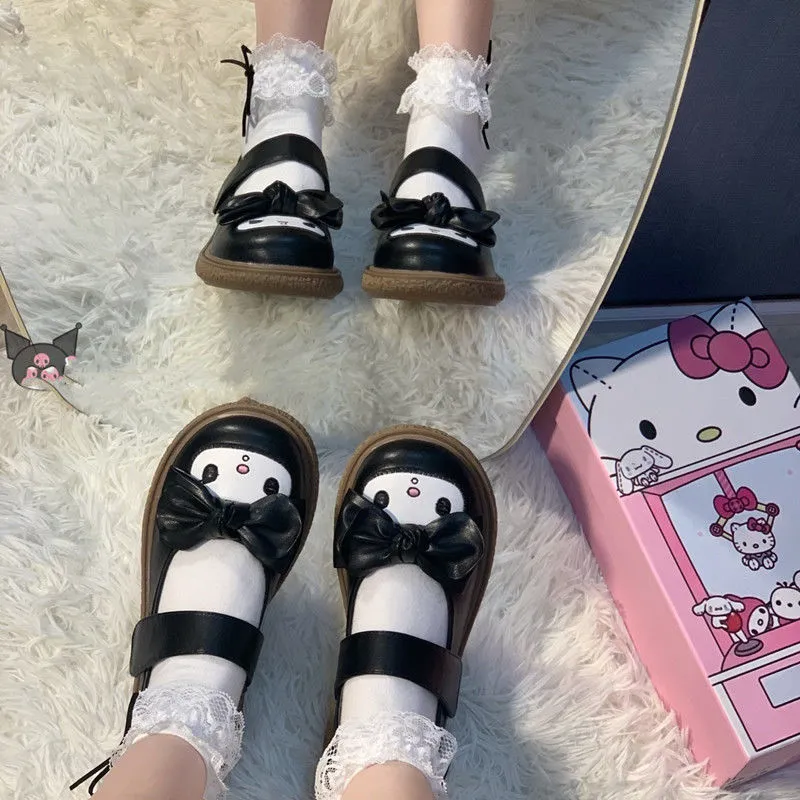 Kawaii Womens Kuromi Melody Cinnamoroll Mary Jane Shoes