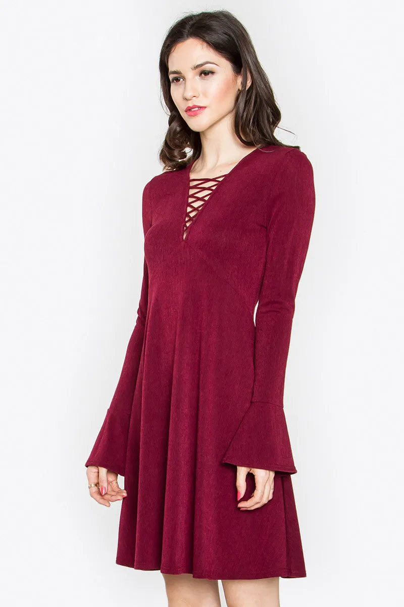 KEIRA LACE-UP DRESS