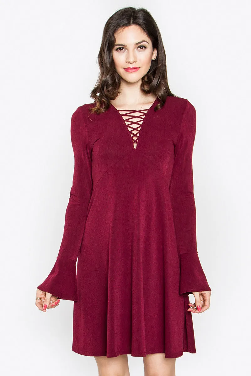 KEIRA LACE-UP DRESS