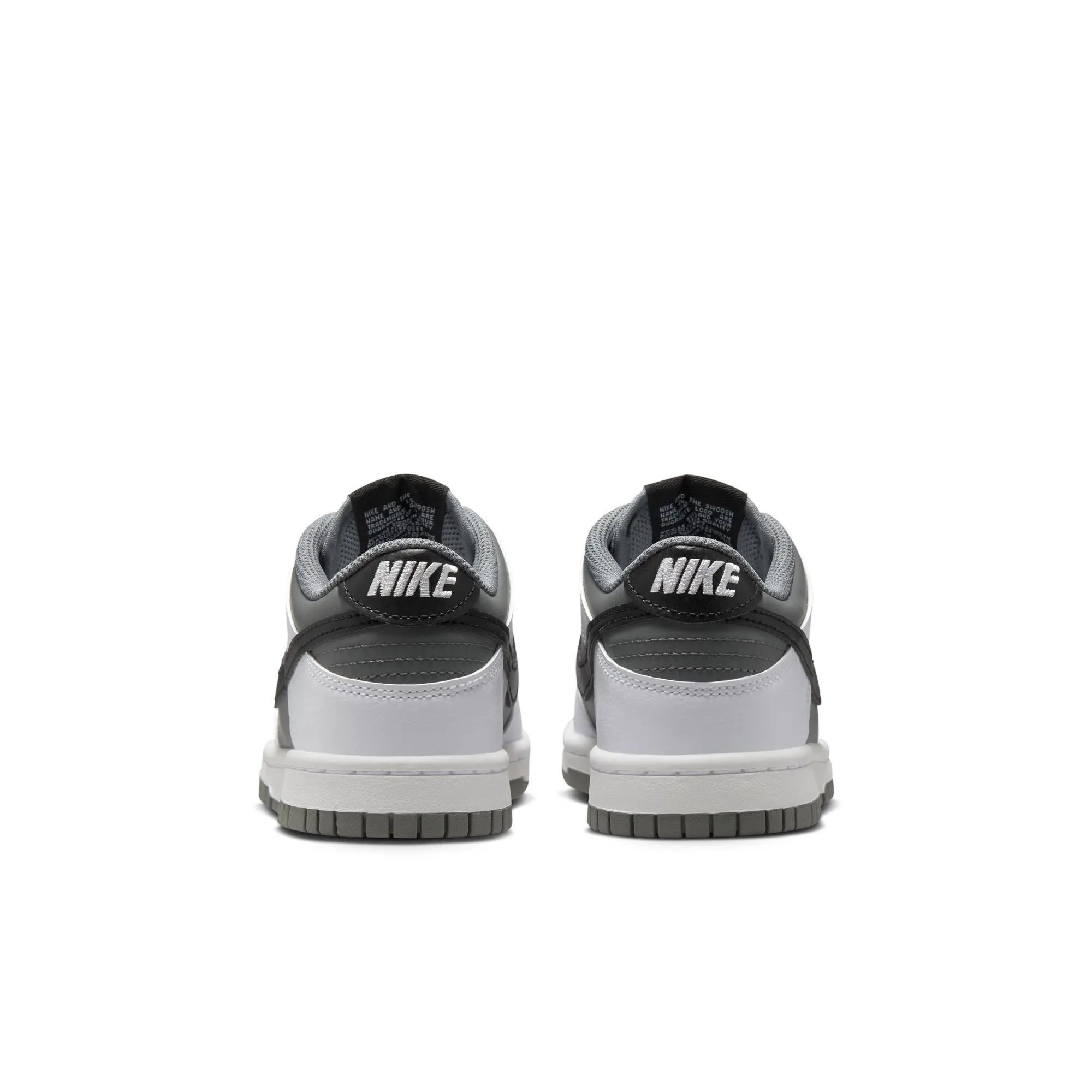 KIDS NIKE DUNK LOW GS (WHITE/BLACK/SMOKE GREY)