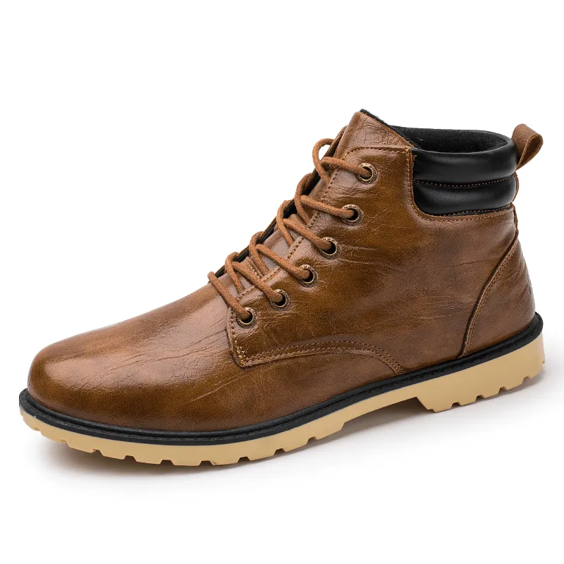 kkboxly kkboxly Men Retro Outdoor Comfy Slip Resistant Casual Tooling Boots