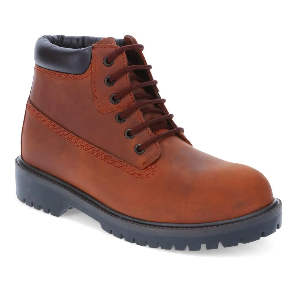 Lace-up Leather Boots - SHAFI40003 / 326 133