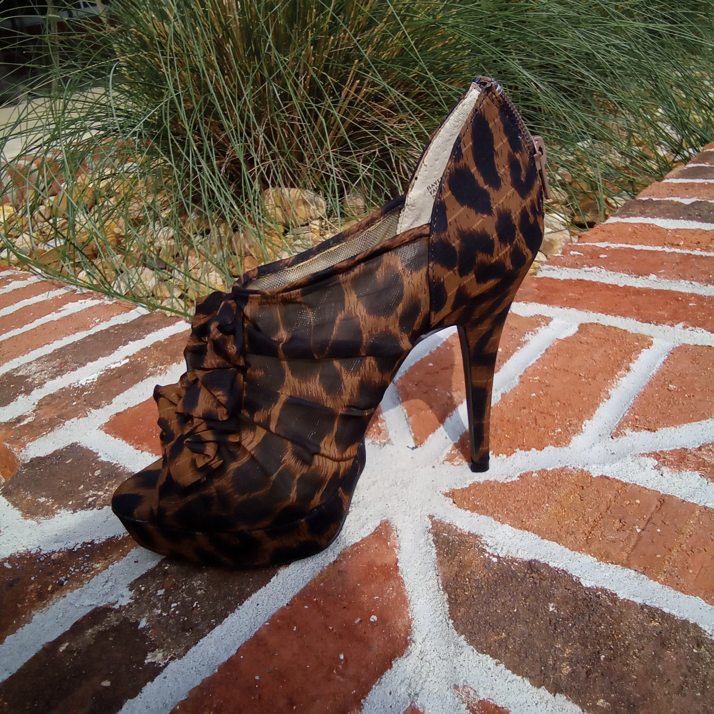 Leopard Platform Zip Back 5" Heels | Chinese Laundry Haylie