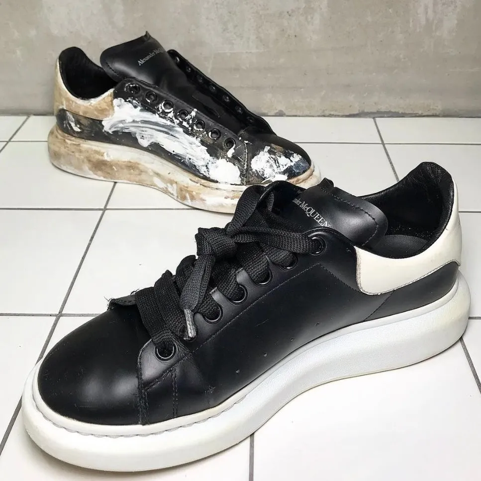 LUXURY SNEAKERS CLEANING SERVICE <br> WITH RETURN SHIPPING <br> PRICE - £55