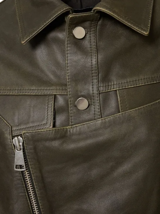 MANOKHI   Vintage oversize leather jacket 