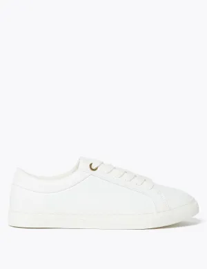 Marks & Spencer lace-up sneakers, white