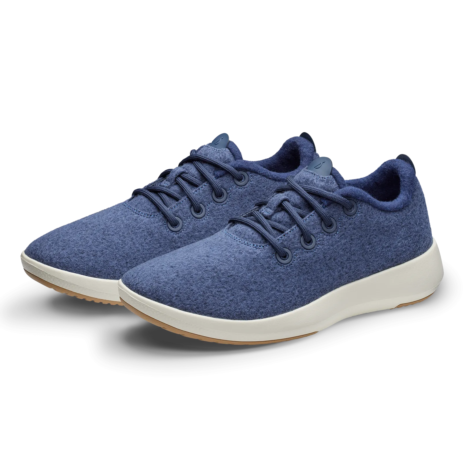 Men's Wool Runner Mizzles - Hazy Indigo (Natural White Sole)