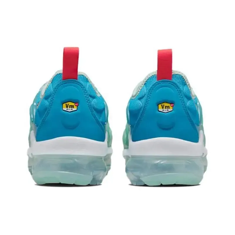 Nike Air VaporMax Plus Men's Women's Running Shoes Lace Anti Slip, Wear Resistant, Breathable Low Cut Running Shoes Pink Blue