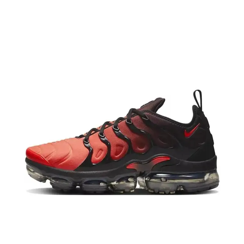 Nike Air VaporMax Plus Men's Women's Running Shoes Lace Anti Slip, Wear Resistant, Breathable Low Cut Running Shoes Pink Blue