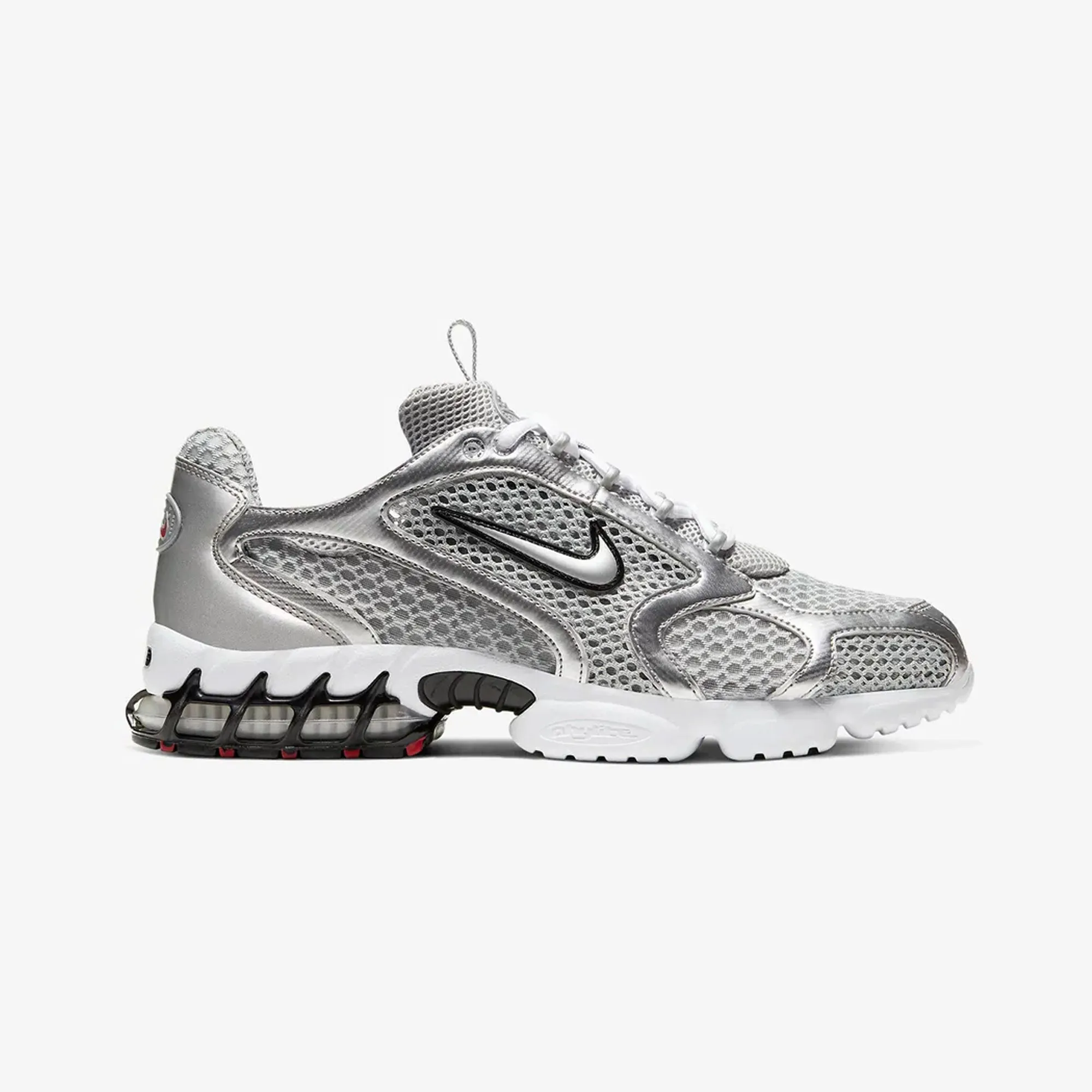 NIKE | AIR ZOOM SPIRIDON CAGE 2 { LT SMOKE GREY/METALLIC SILVER