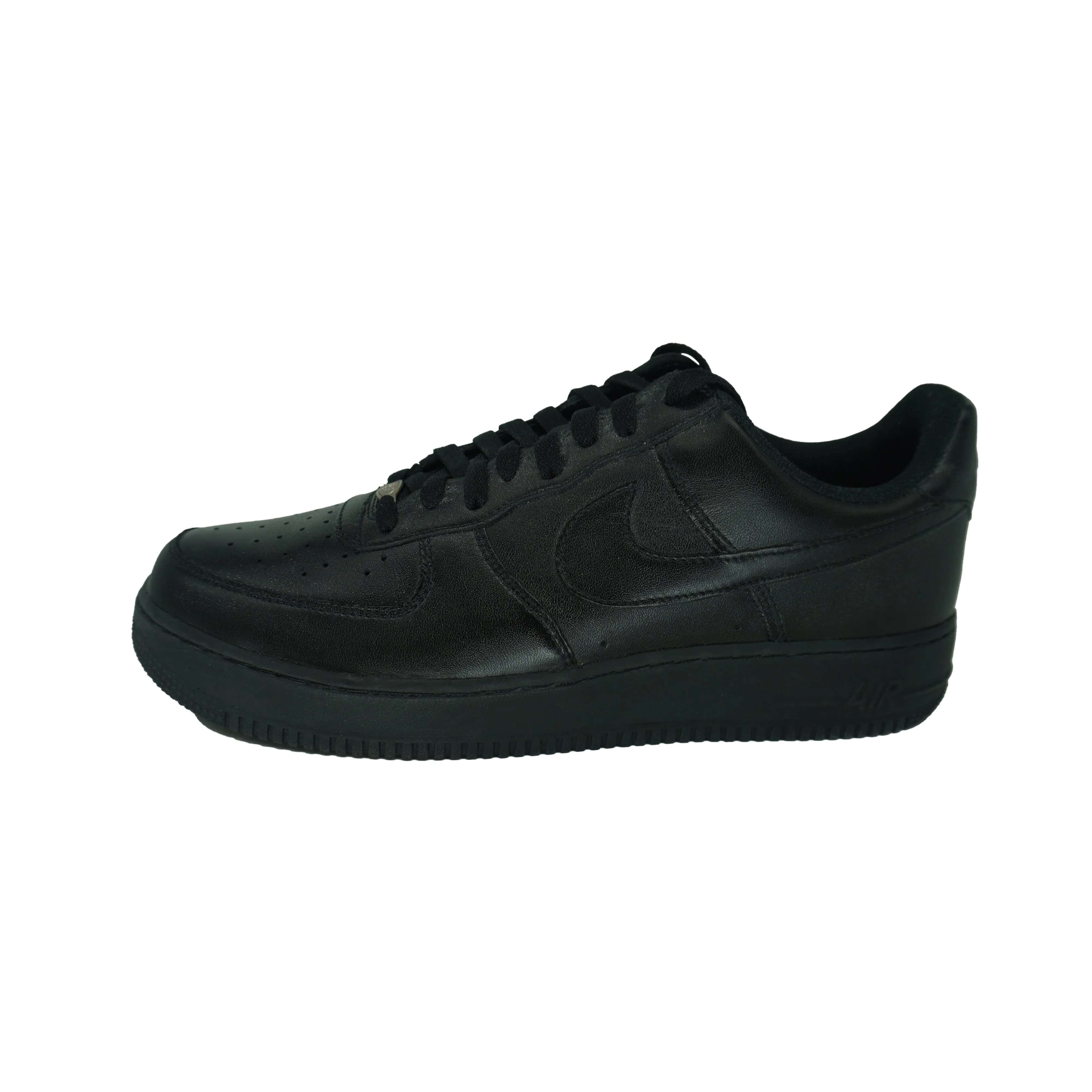 Nike Men's Air Force 1 Patent Leather Low Basketball Shoes Black Size 12