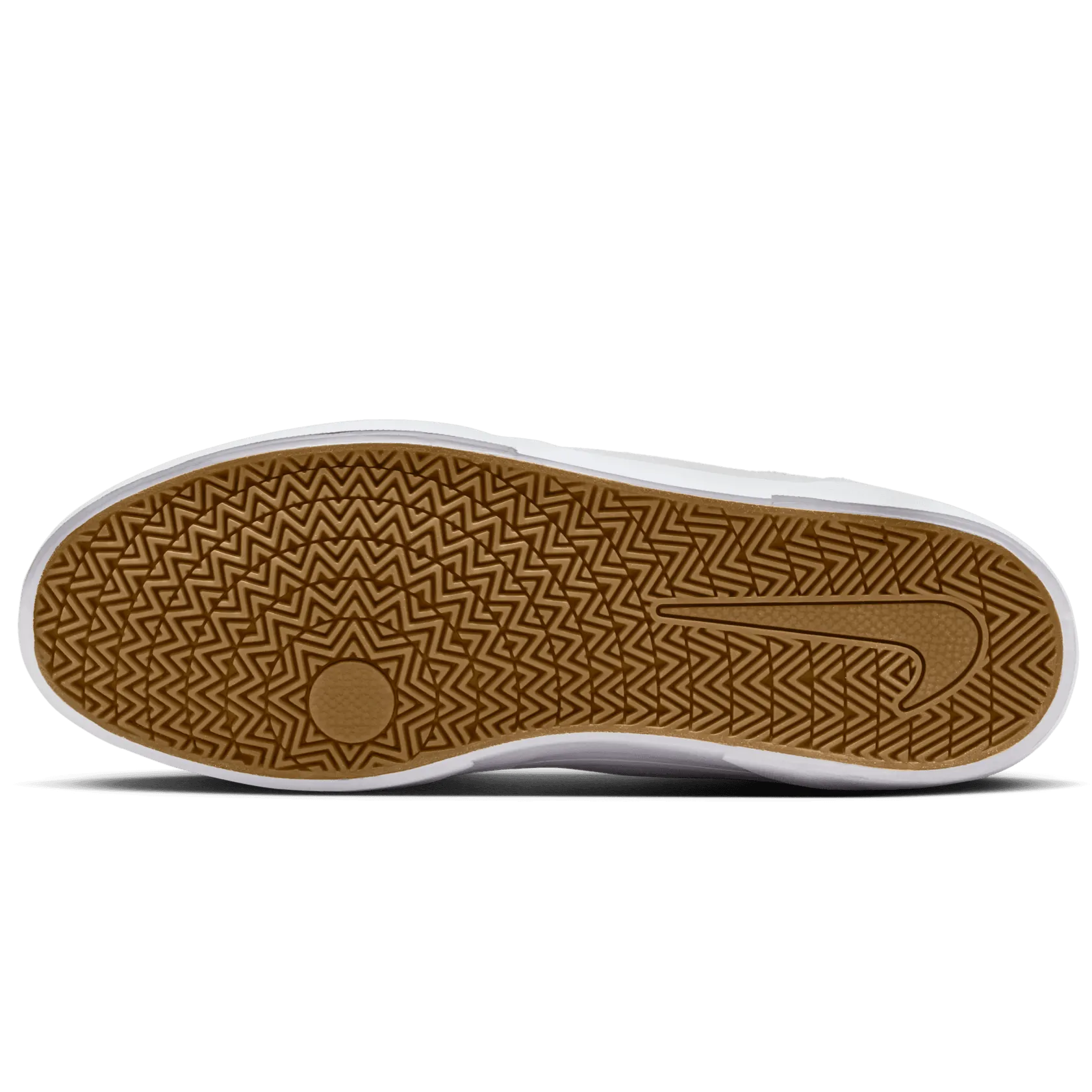 Nike SB Malor Skateboard Shoe - White/Black-Summit White-Gum Light Brown