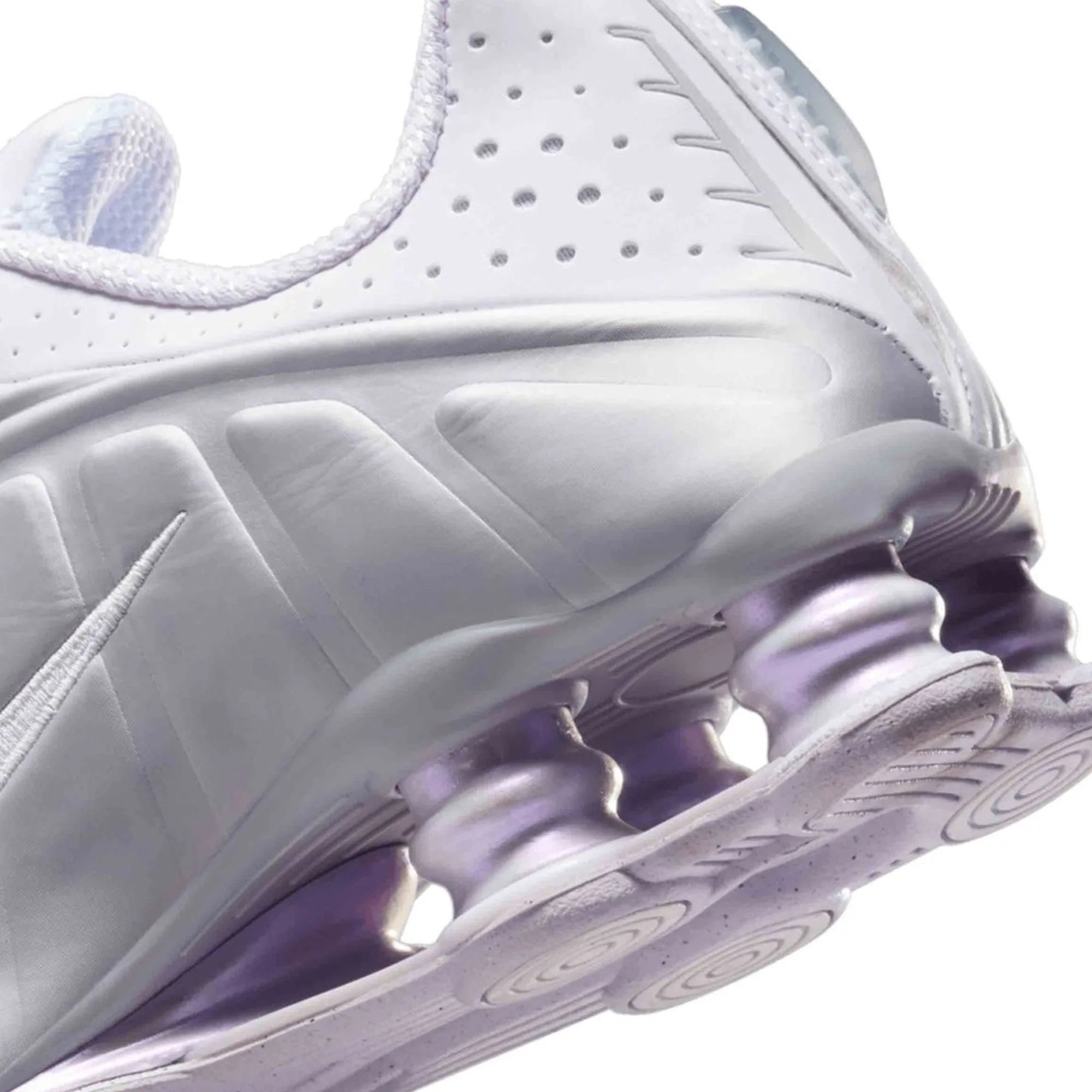 Nike Shox R4 'White Metallic Platinum Barely Grape' Women's (2024)