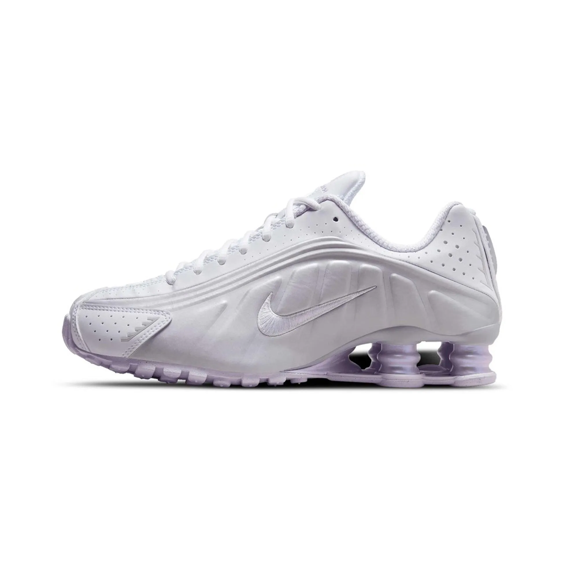 Nike Shox R4 'White Metallic Platinum Barely Grape' Women's (2024)