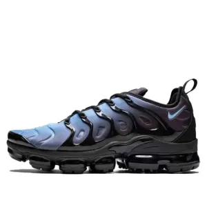 Nike Vapormax Plus Men's and Women's Running Shoes Comfortable Daily Low Cut Running Shoes Durable Shock Absorbent White Blue