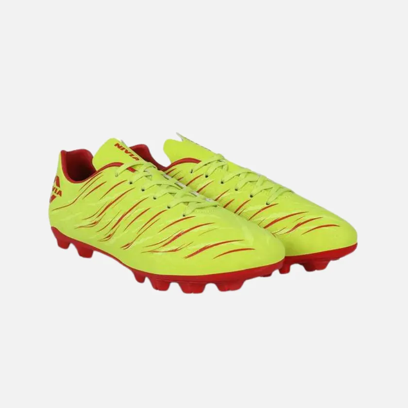 Nivia Carbonite 6.0 Kids Unisex Football Shoes -SULPHUR GREEN