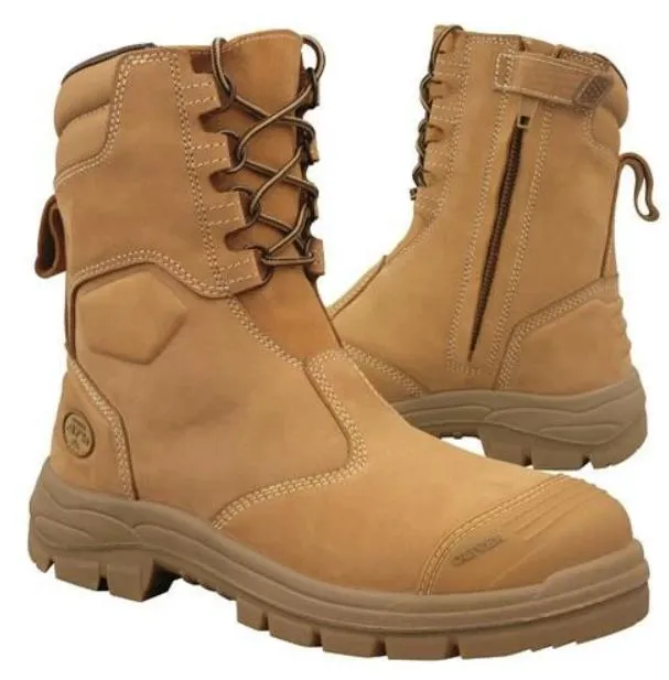 Oliver 55385 200mm Hi-Leg Wheat Zip Sided Boot