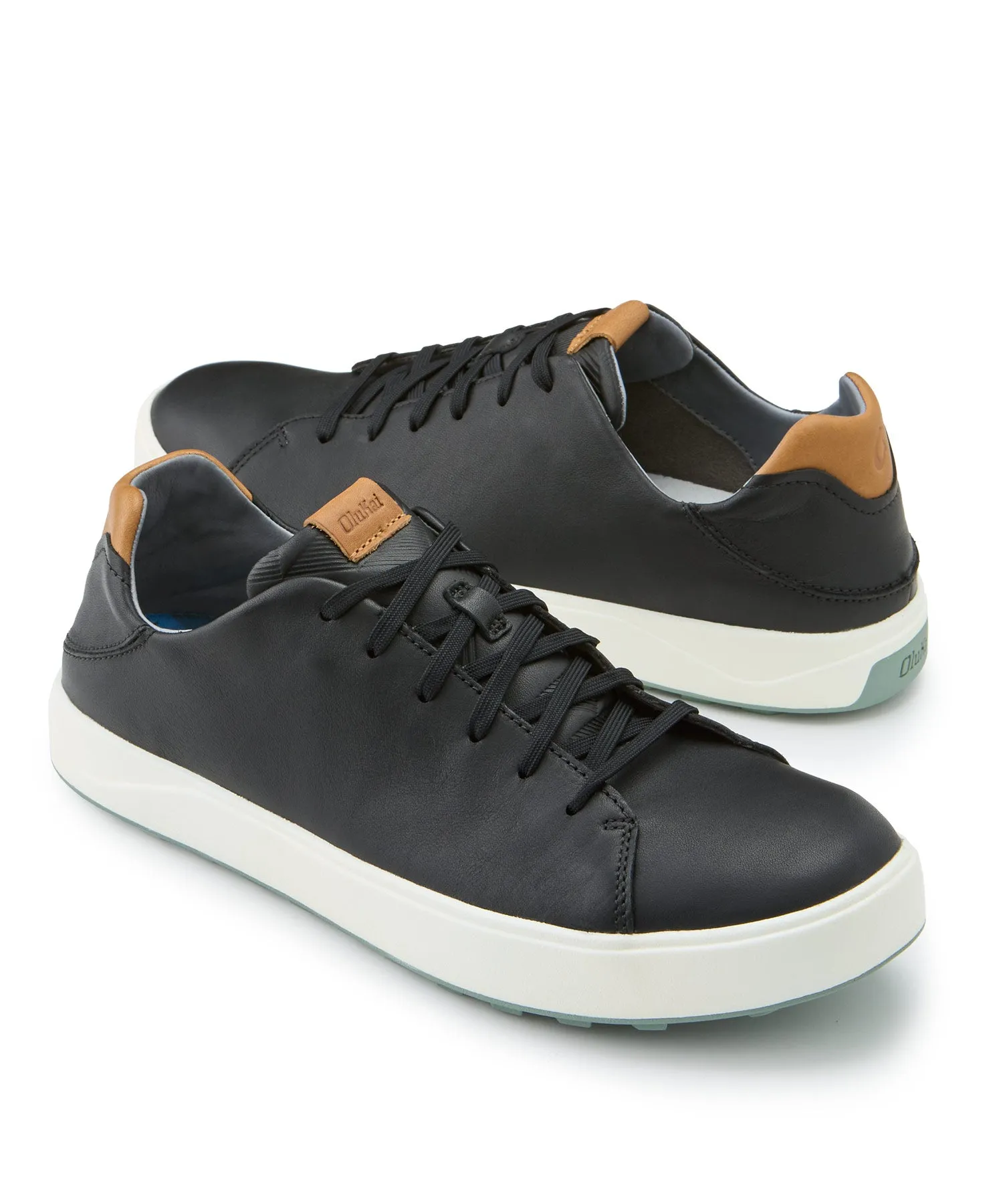 Olukai Wai Alae Leather Golf Lace Up Shoe