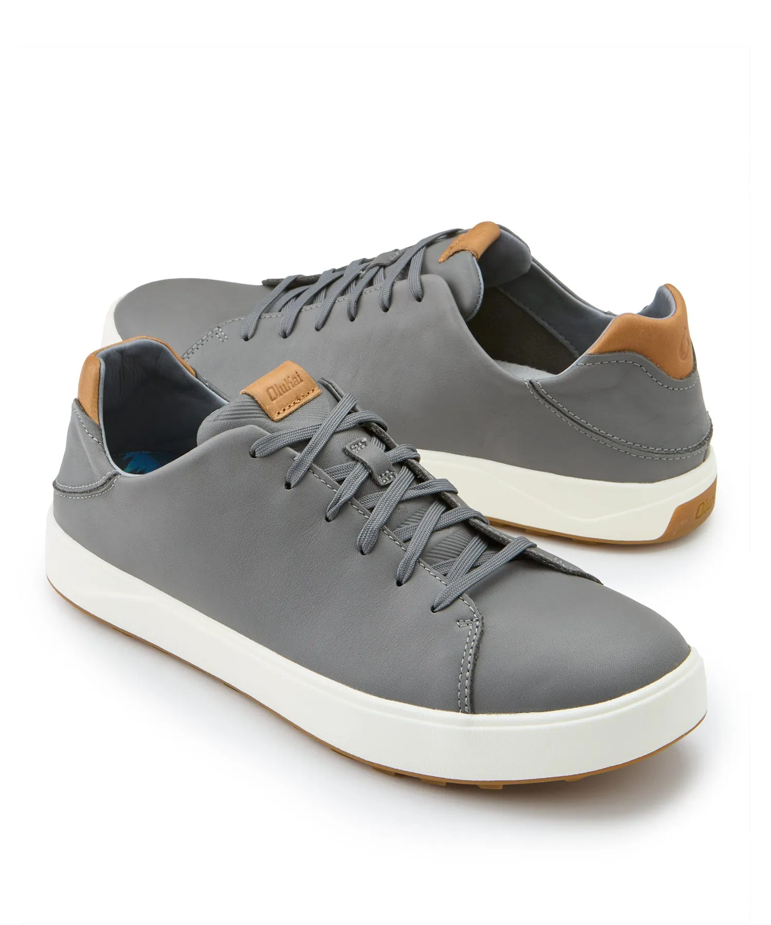 Olukai Wai Alae Leather Golf Lace Up Shoe