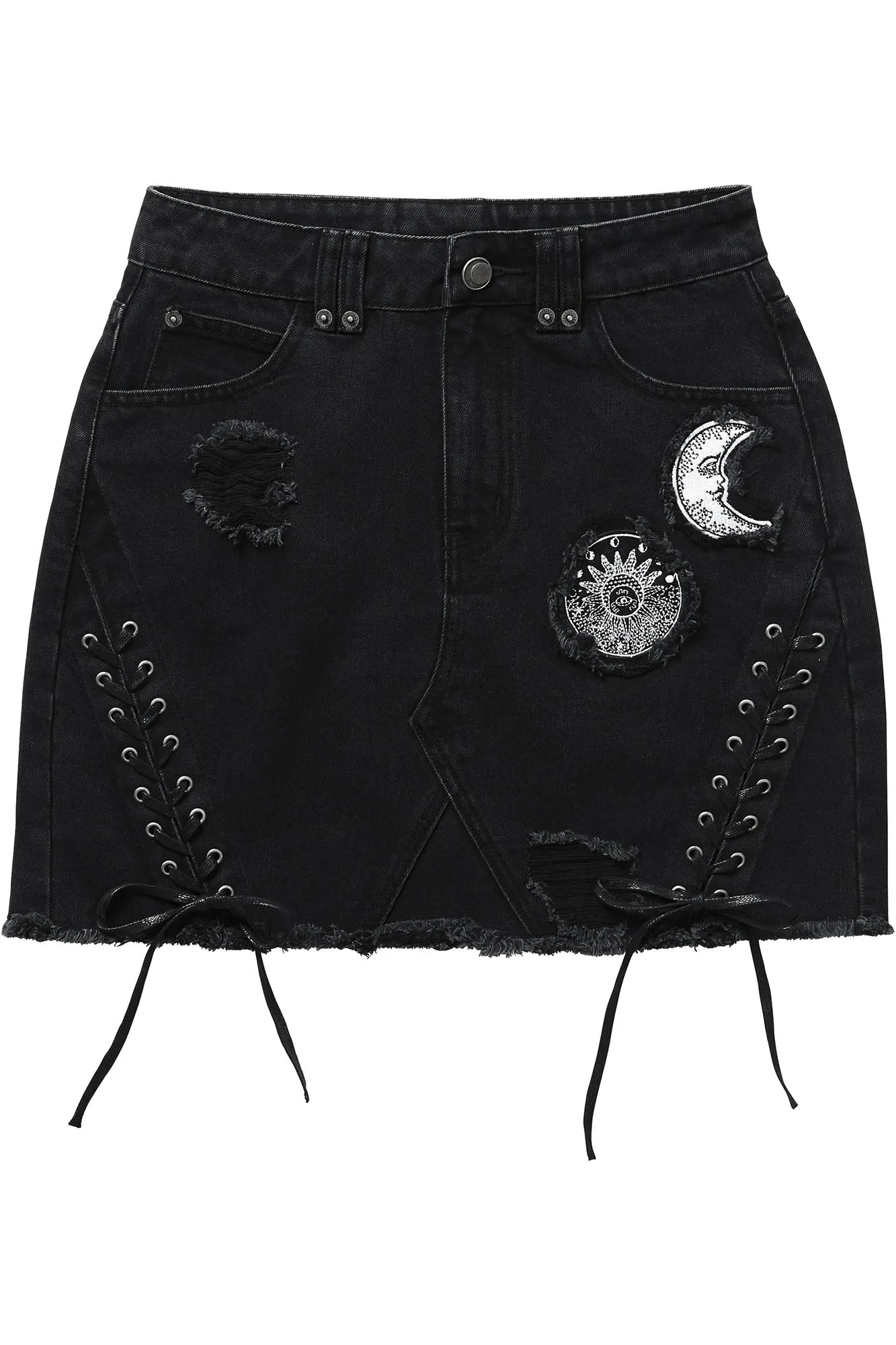 Phased Out Denim Skirt [B]