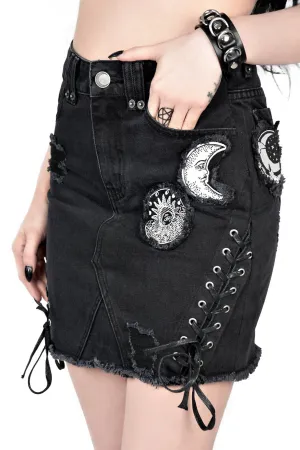 Phased Out Denim Skirt [B]