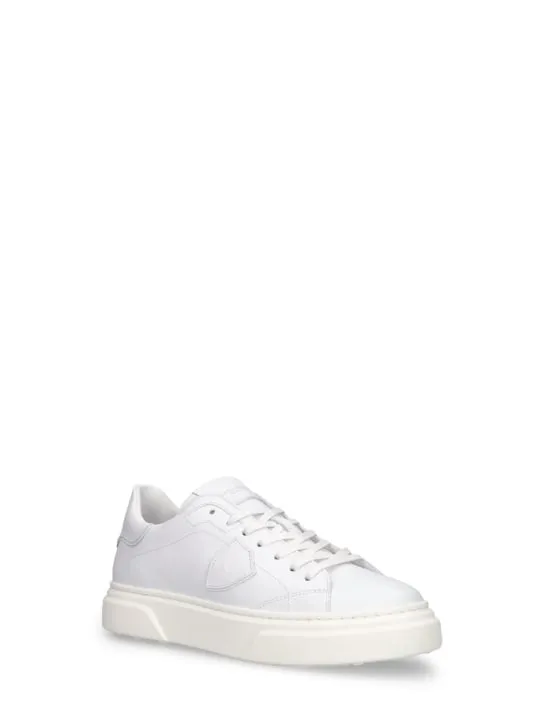 PHILIPPE MODEL   Temple Veau lace-up leather sneakers 