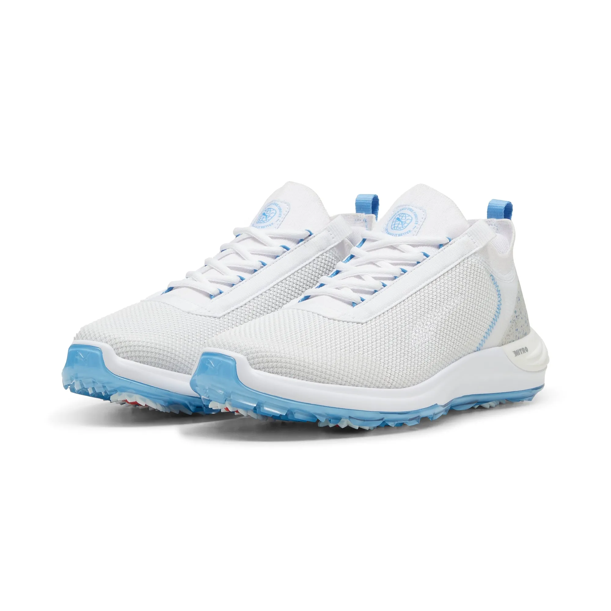 Puma Men's PHANTOMCAT NITRO Sport Golf Shoe - Puma White/Regal Blue