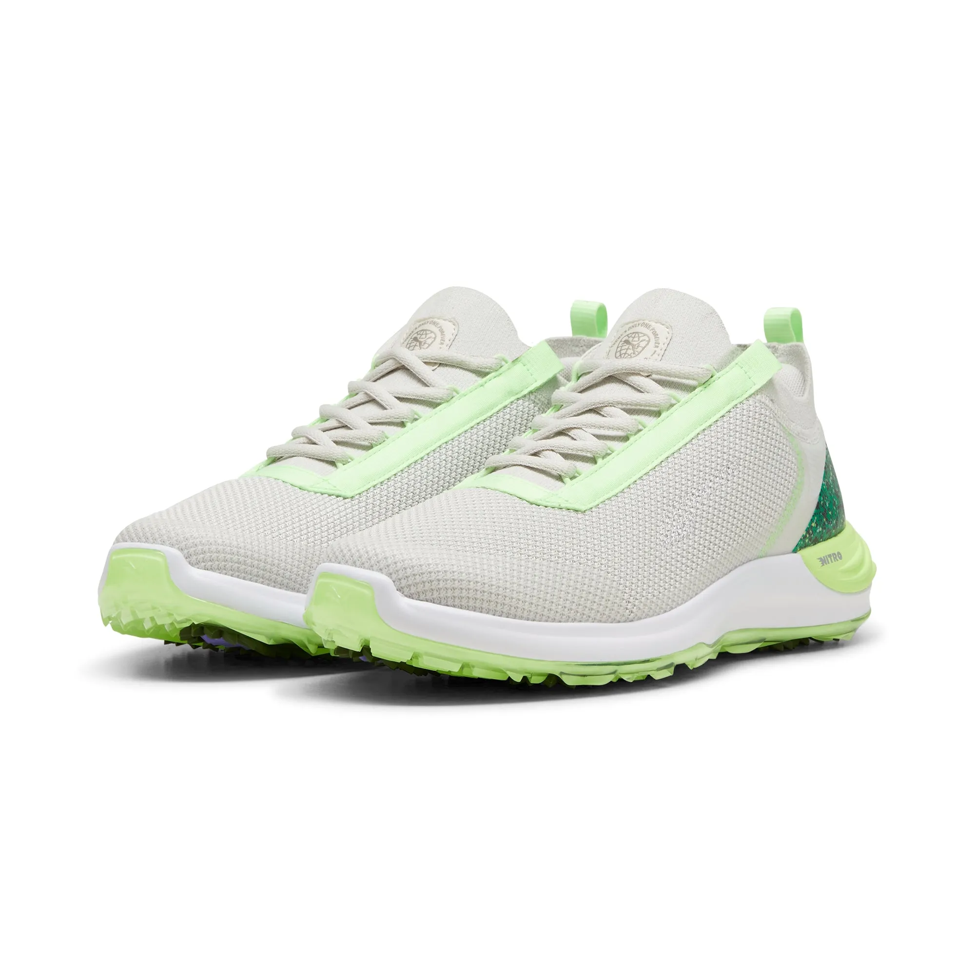 Puma Men's PHANTOMCAT NITRO Sport Golf Shoe - Vapor Gray/Speed Green