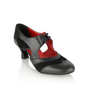 Ray Rose / Artsport: Lorna Lee | Black Leather & Suede | 2.0" Piccola