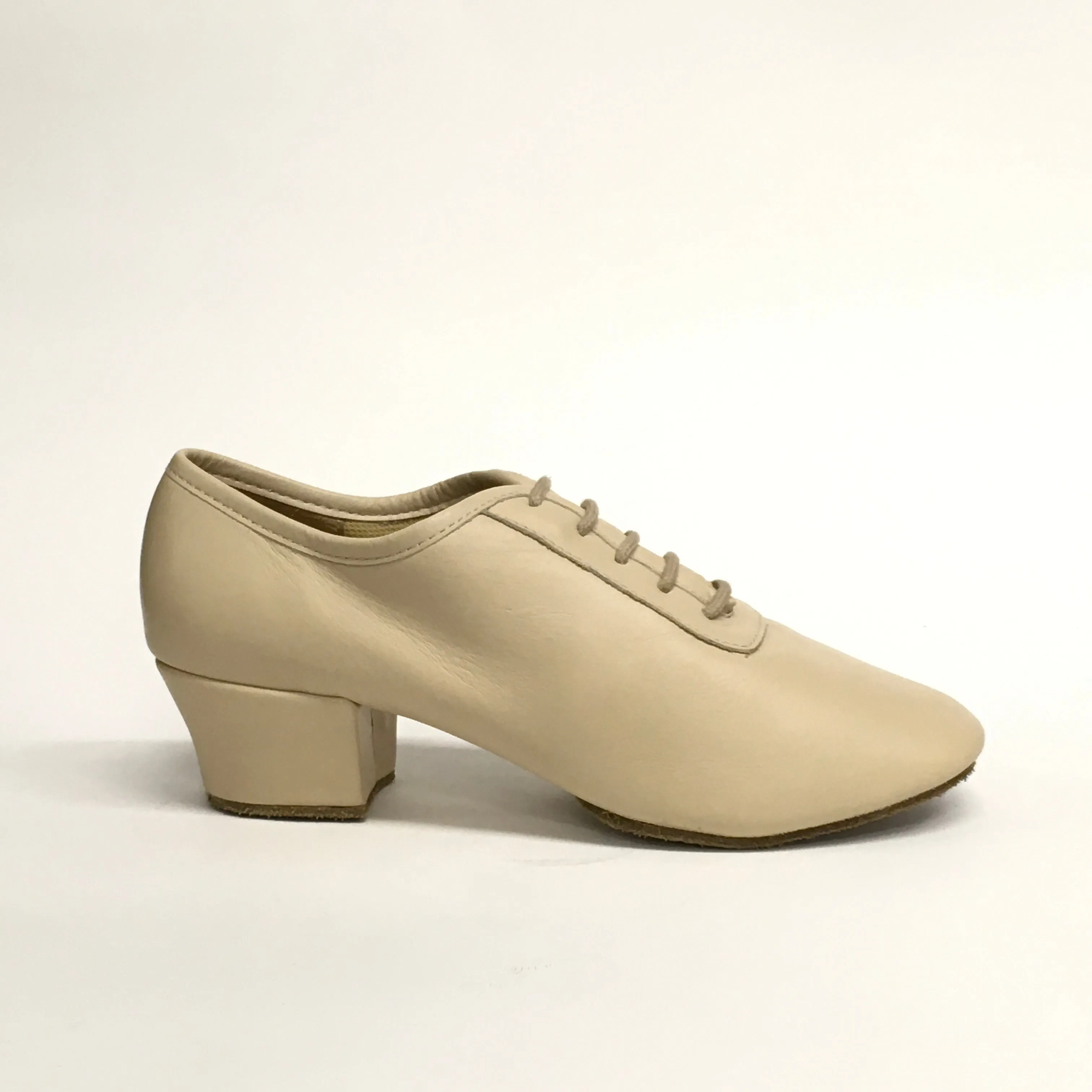 Ray Rose / Artsport: Solstice | Beige (lighter beige) NON-PERFORATED Leather-1.5" Latin