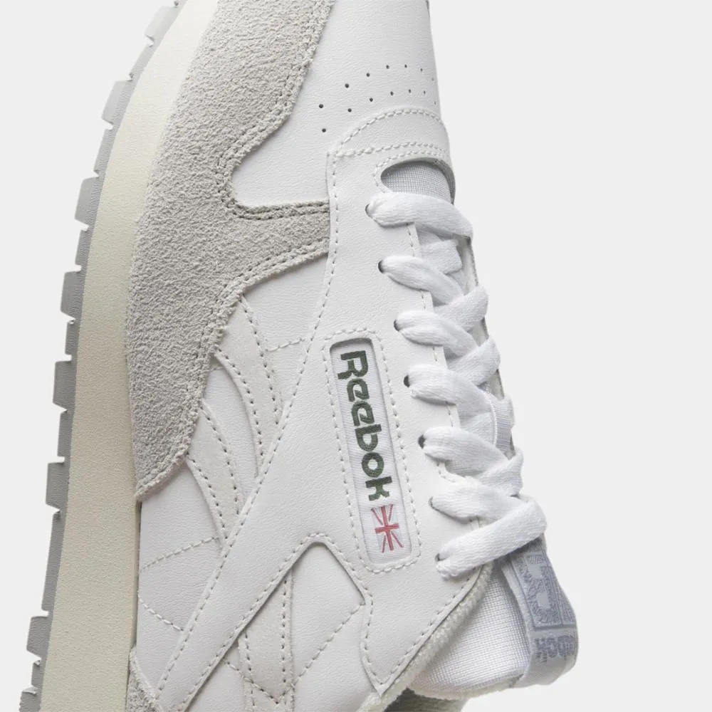 Reebok Footwear Men Classic Leather Shoes FTWR WHT/STEELY FOG /PURE GRY