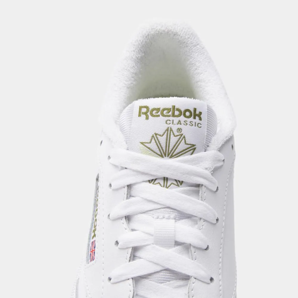 Reebok Footwear Women Club C 85 Women's Shoes WHT/WHT/CITRUS GLOW