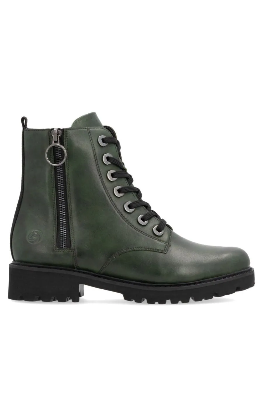 Remonte Lace Up Boots in Green