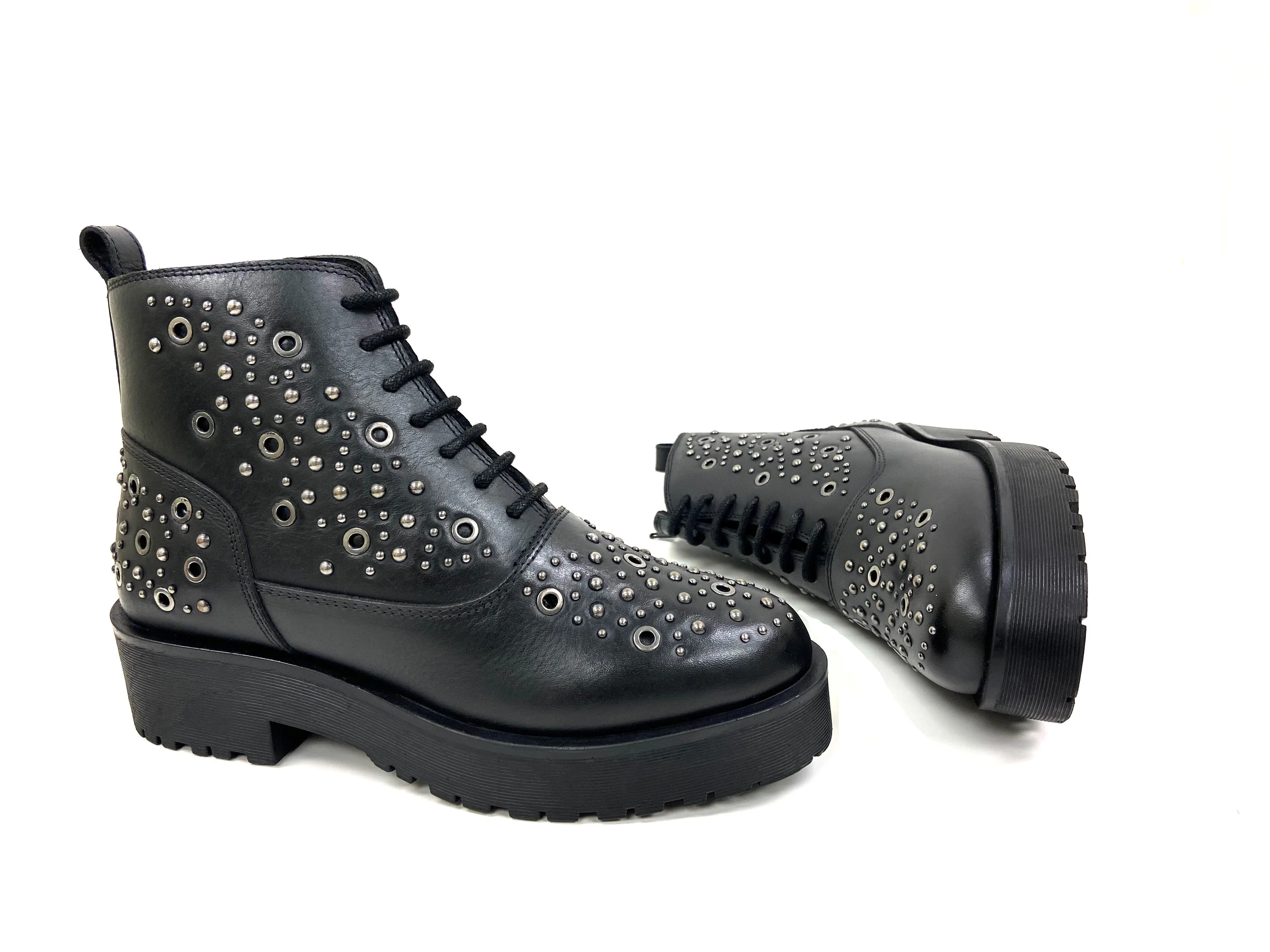 Robyn Black Studded Bootie