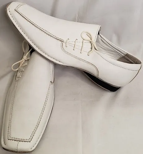 Sancho II -- Unisex Side Tie Salsa Oxford -- White