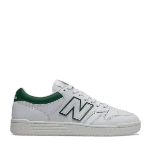 Scarpe Unisex NEW BALANCE Sneakers 480 in Pelle colore White e Timberwolf