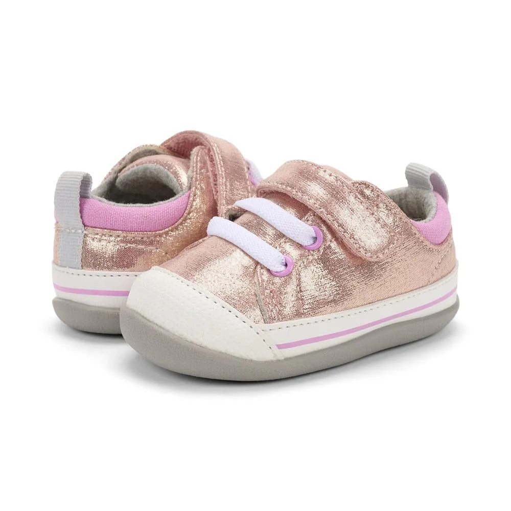 See Kai Run Stevie II First Walker Sneakers - Rose Shimmer