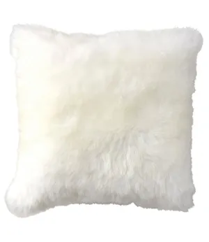 Sheepskin Throw Pillow, 14&quot; x 14&quot;