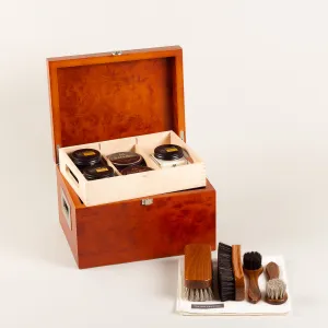 Shoe care valet Saphir Deluxe - burlwood