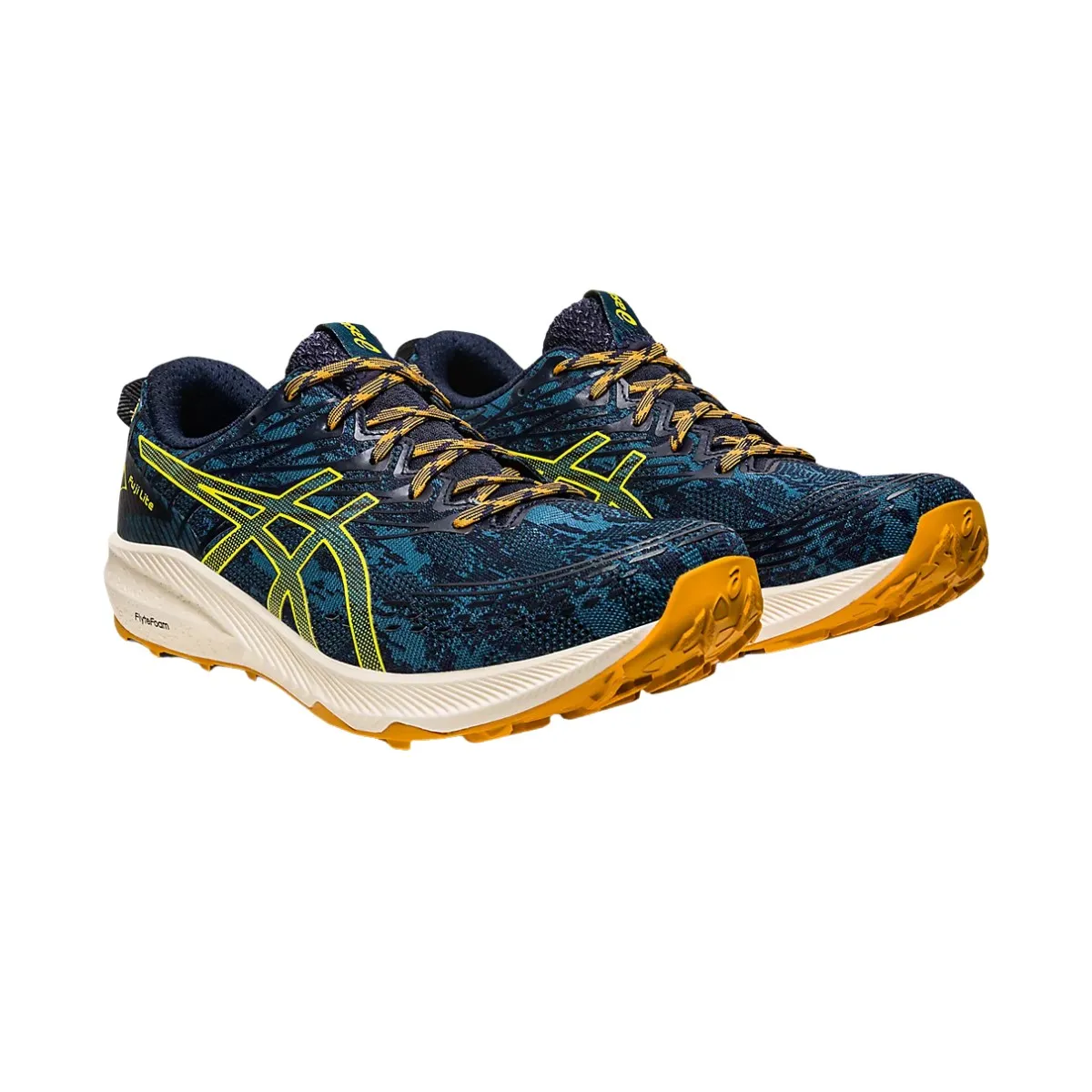 Shoes Asics Fuji Lite 3 Blue Yellow