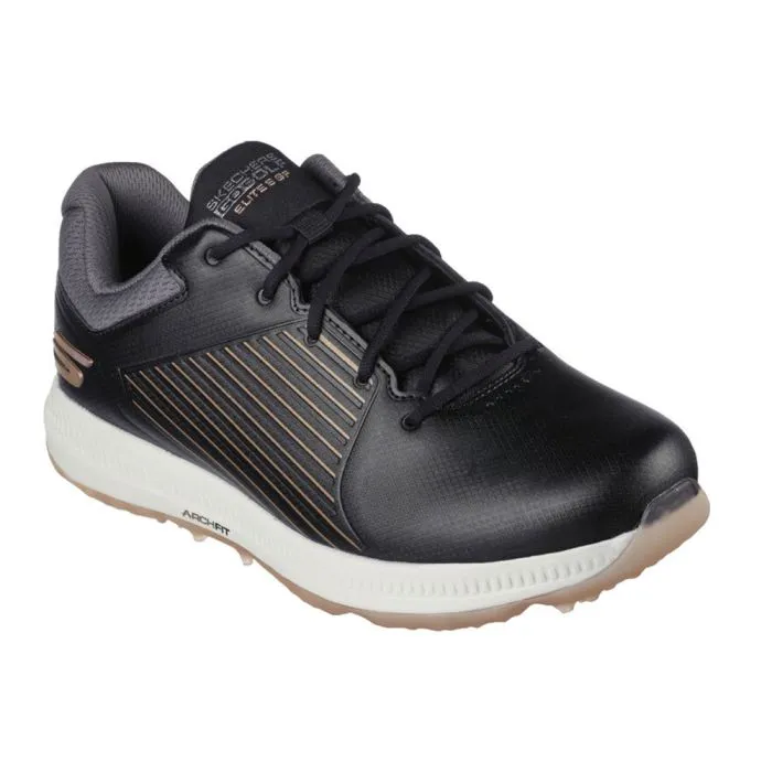 Skechers Women's Elite 5 GF MD Spikeless Golf Shoes - Black/Rose Gold