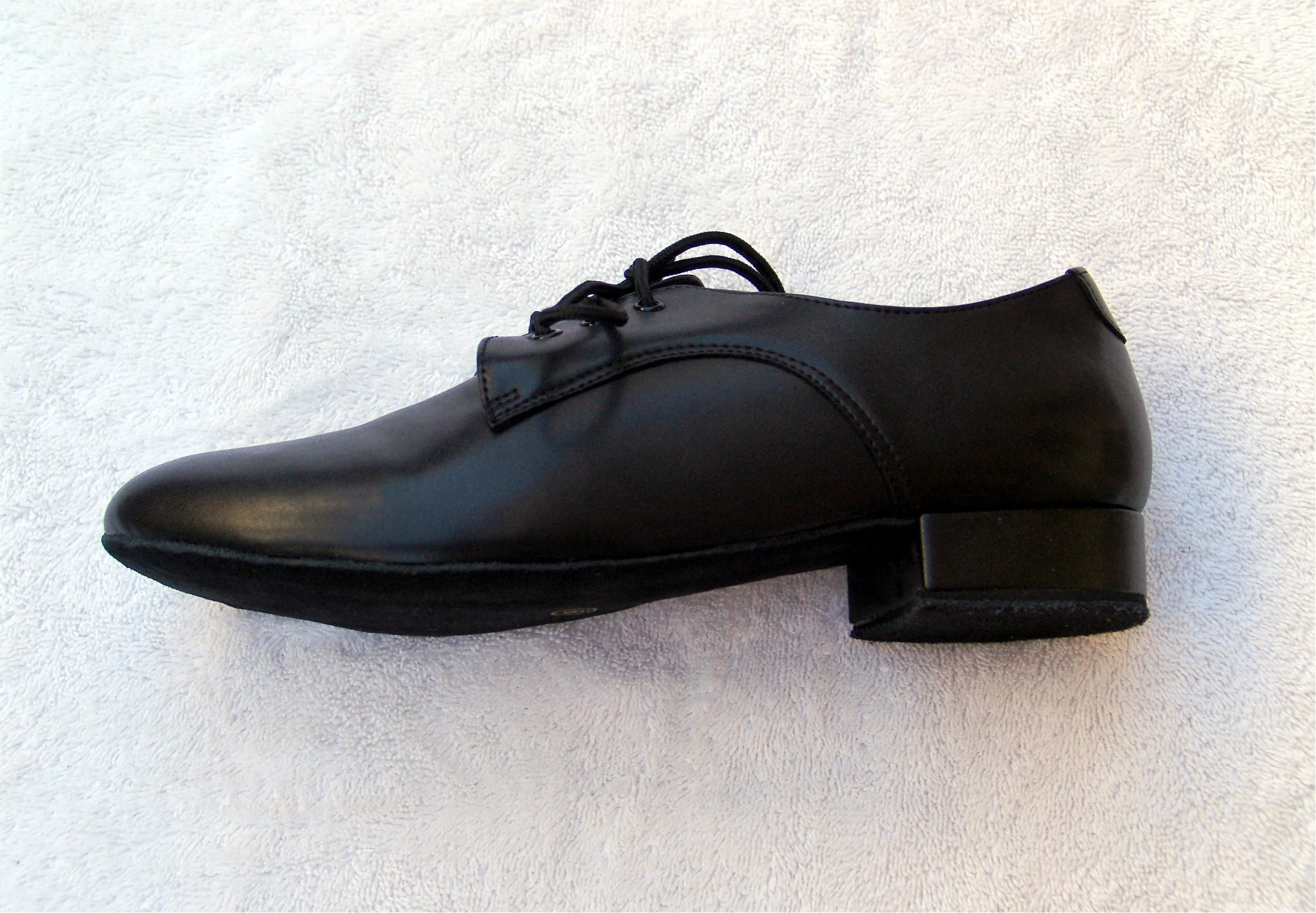 Stephanie Men Dance Shoe 4005 - 11 Black Leather 3 Eyelets Shoe